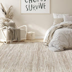 Nakagishi 6X9 Area Rugs Living Room: Washable Large Vintage Rug Neutral - Image 6