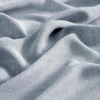 MIULEE Chambray Blue Linen Curtains 90 Inch Long 2 Panels - Image 4