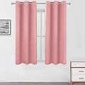 LEMOMO Pink Blackout Curtains 34 x 54 Inch Length/Set of 2 Curtain by Lemomo
