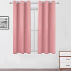 LEMOMO Pink Blackout Curtains 34 x 54 Inch Length/Set of 2 Curtain by Lemomo