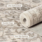 Area Rugs 10x14 Living Room Rug: Washable Rug Soft Vintage Distressed Floral - Image 7