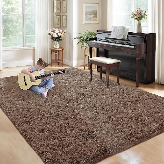 5x8 Area Rug for Living Room: Fluffy Shag Soft Washable Rugs Fuzzy Plush Indoor - Image 5