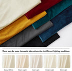 RYB HOME Ivory White Velvet Curtains 72 inches - Image 7