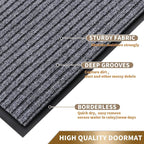 Yimobra Front Door Mat Outdoor Indoor Entrance, 100% Waterproof All-Season All - Image 3
