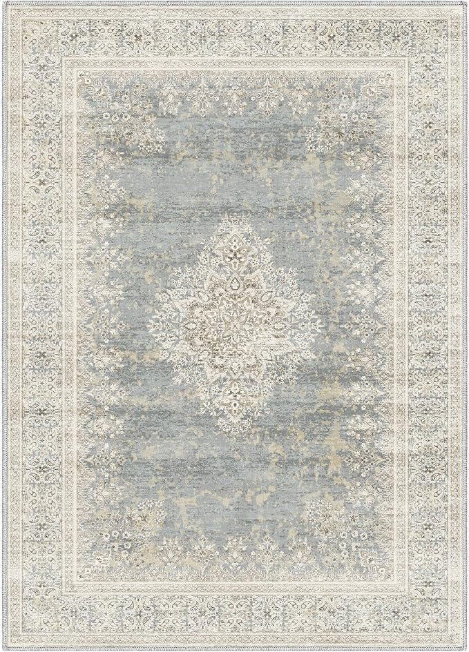 5x7 Area Rugs for Living Room, Non Slip Indoor Boho Area Rug Carpet Home Décor - Image 3