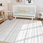 Nakagishi 6x9 Area Rugs Living Room: Washable Boho Large Neutral Soft Farmhouse - Image 8