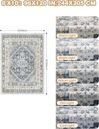 Washable Rugs 8x10 Area Rugs for Living Room, Non-Slip Backing Large Rug for - Image 2