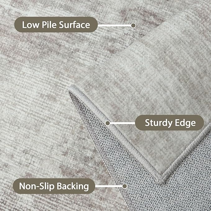 Area Rugs 8x10 for Living Room Bedroom, Modern Abstract Machine Washable Rug - Image 7