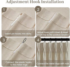 Extra Wide Pinch Pleated Linen Curtains - Image 9