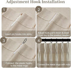 IVAPUPU 70 Inch Extra Width Pinch Pleated Curtains - Image 8