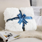 Bedsure GentleSoft Fluffy White Throw Blanket, Soft Cozy Furry Sherpa Fleece - Image 9