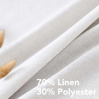 H.VERSAILTEX Elegant Natural Linen Semi Sheer Blended Energy Efficient Light - Image 4