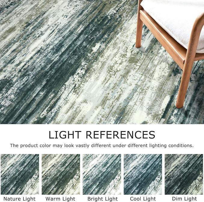 KOZYFLY Kitchen Runner Rug for Hallway Non-Slip Modern Abstract Runner Rug 2x5 - Image 4