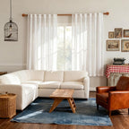 MYSKY HOME White Sheer Curtains 63 inch length Semi Sheer Curtains - Image 8