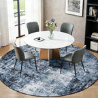 Rugflix Round Area Rugs 8Ft for Living Room, 8x8 Washable Rug Stain-Resistant - Image 3
