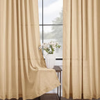 Tan Linen Curtains 96 inches Long - Image 4