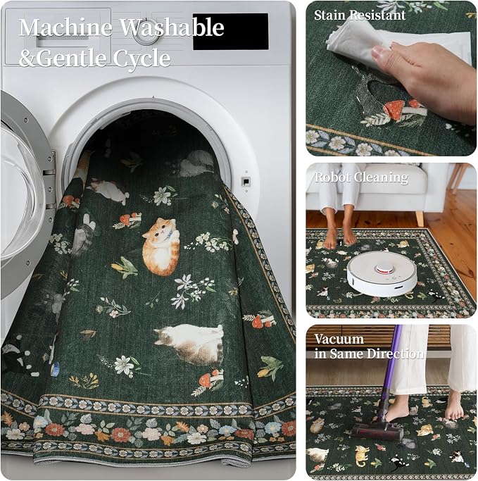 2x5 Washable Kitchen Runner Rug - Image 5