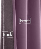 MIULEE Lavender Velvet Curtains 96 inches - Image 6