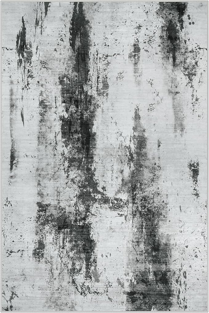 5x7 Area Rugs Washable Rug: Modern Abstract Living Room Rug Soft Anti-Skid Thin - Image 2