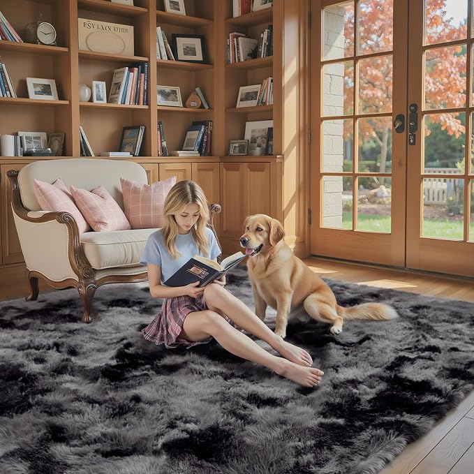 3x5 Rug, Bedside Preppy Dorm Area Rug, College Essentials Grey Small Carpets - Image 5