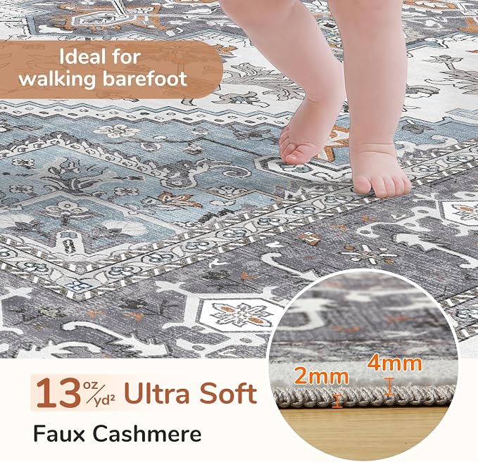 OPPODREAM Soft 8x10 Area Rugs, Washable Rugs 8x10 - Image 2