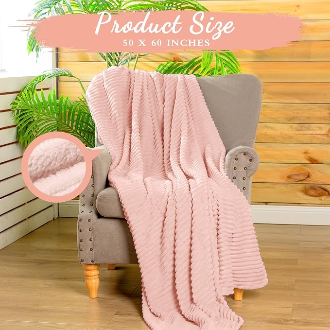 Buryeah 12 Pcs Flannel Throw Blanket Bulk 50 x 60 in Sleepover Blanket Outdoor - Image 2