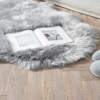 ORINOVA Light Gray Washable Fuzzy Fur Runner Rugs - Image 8