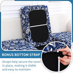 hyha Printed Couch Cushion Covers, Floral Sofa Covers Washable - Image 3