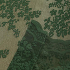 YJ YANJUN Vintage Lace Curtains-Victorian Floral Dark Green Boho 102 inch Long - Image 6
