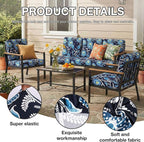 hyha 14Pcs Patio Cushion Covers, Stretch Outdoor Couch Cushion Covers, Washable - Image 3