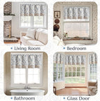 jinchan Linen Valance Kitchen Curtain - Image 7