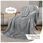 4 Pack Fleece Throw Blankets 50x60 Inches - Image 2