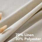 H.VERSAILTEX Living Room Linen Curtains - Image 4