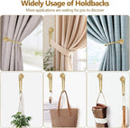 2 Pack Gold Curtain Holdbacks, USFOOK Decorative Drapery Tiebacks, Curtain Tie - Image 7