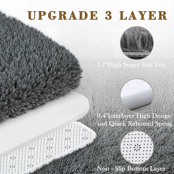 3x5 Rug, Bedside Preppy Dorm Area Rug, College Essentials Small Carpets - Image 4