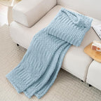 50x70 Inch Blue Throw Blanket - Image 4