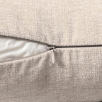 MIULEE Pack of 2 Couch Throw Pillow Covers 16x16 Inch Soft Light Brown Chenille - Image 3