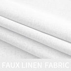 MIULEE Linen Textured Curtains for Bedroom Solid 100% Blackout Thermal - Image 5