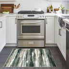 Lansny Modern Abstract Entryway Rug Indoor 2x3 Washable Rug Non-Slip Soft Small - Image 2