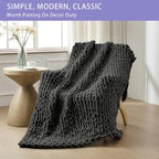 Bigacogo Chunky Knit Throw Blanket - Image 4
