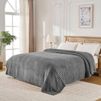 60x80 Inch Grey Twin Blanket - Image 6
