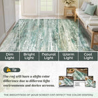 5x7 Area Rugs for Living Room, Washable Modern Abstract Large Area Rug Neutral - Image 8