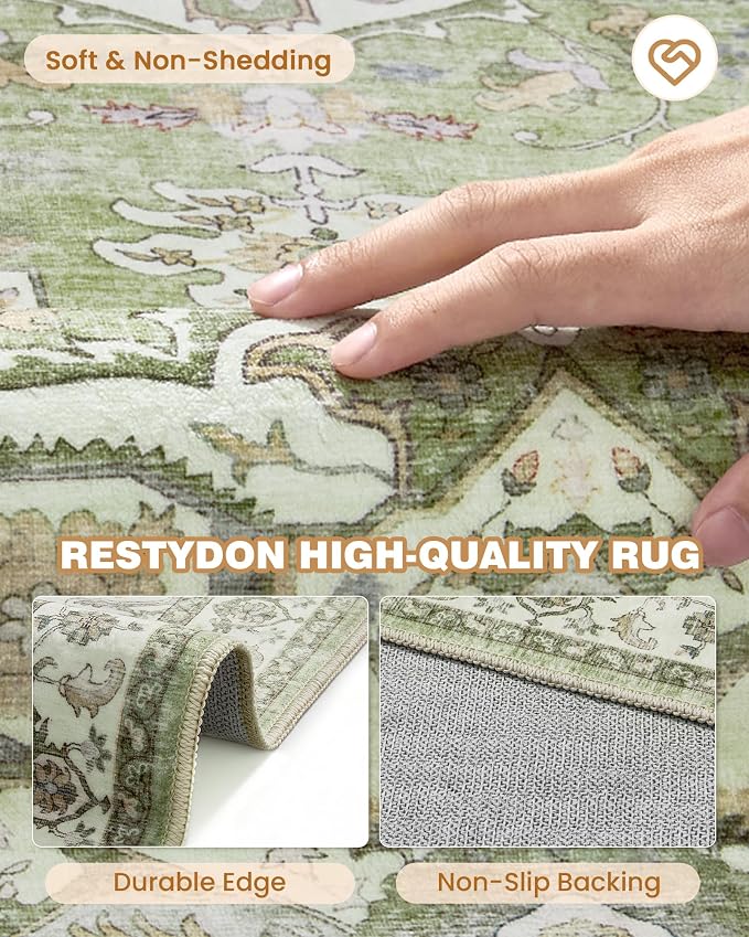 Runner Rug 2x6, Non Slip Washable Rugs - Image 7