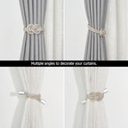 NICEEC 2 Pack Mini Magnetic Curtain Tiebacks Nordic Simple Style Drape Tie - Image 5