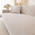 Soft Waterproof Chenille Cover Washable, Non Slip Sectional Sofa Covers by Aucrovee