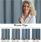 H.VERSAILTEX Linen Curtains 100% Blackout Curtains - Image 5