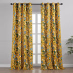 Topfinel Mustard Yellow Luxury Curtains 96 Inches Long - Image 2