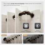 Zeerobee Curtain Rods for Windows 32 to 48, 1 Inch Industrial Wrap Around - Image 3