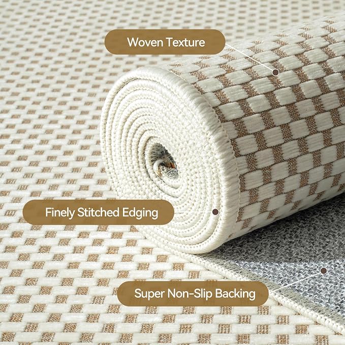 YDKGL 2x6 ft Kitchen Runner Rugs Mat Non Slip Woven Runners - Image 5