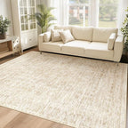 6x9 Area Rugs for Living Room: Washable Moroccan Geometric Boho Rug Farmhouse by VECARF